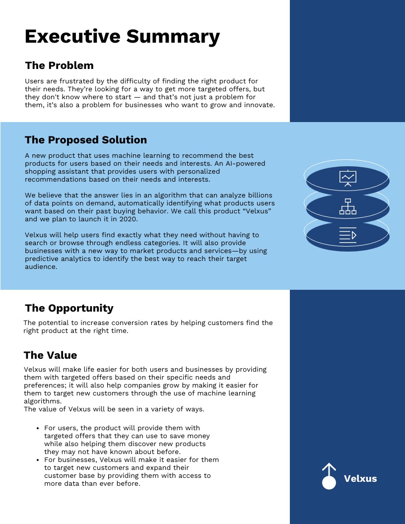 meaning of executive summary in business plan