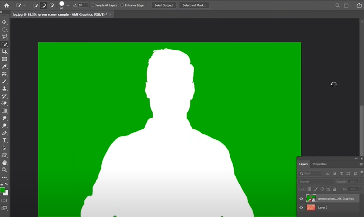 How To Remove a GREEN SCREEN in Photoshop!