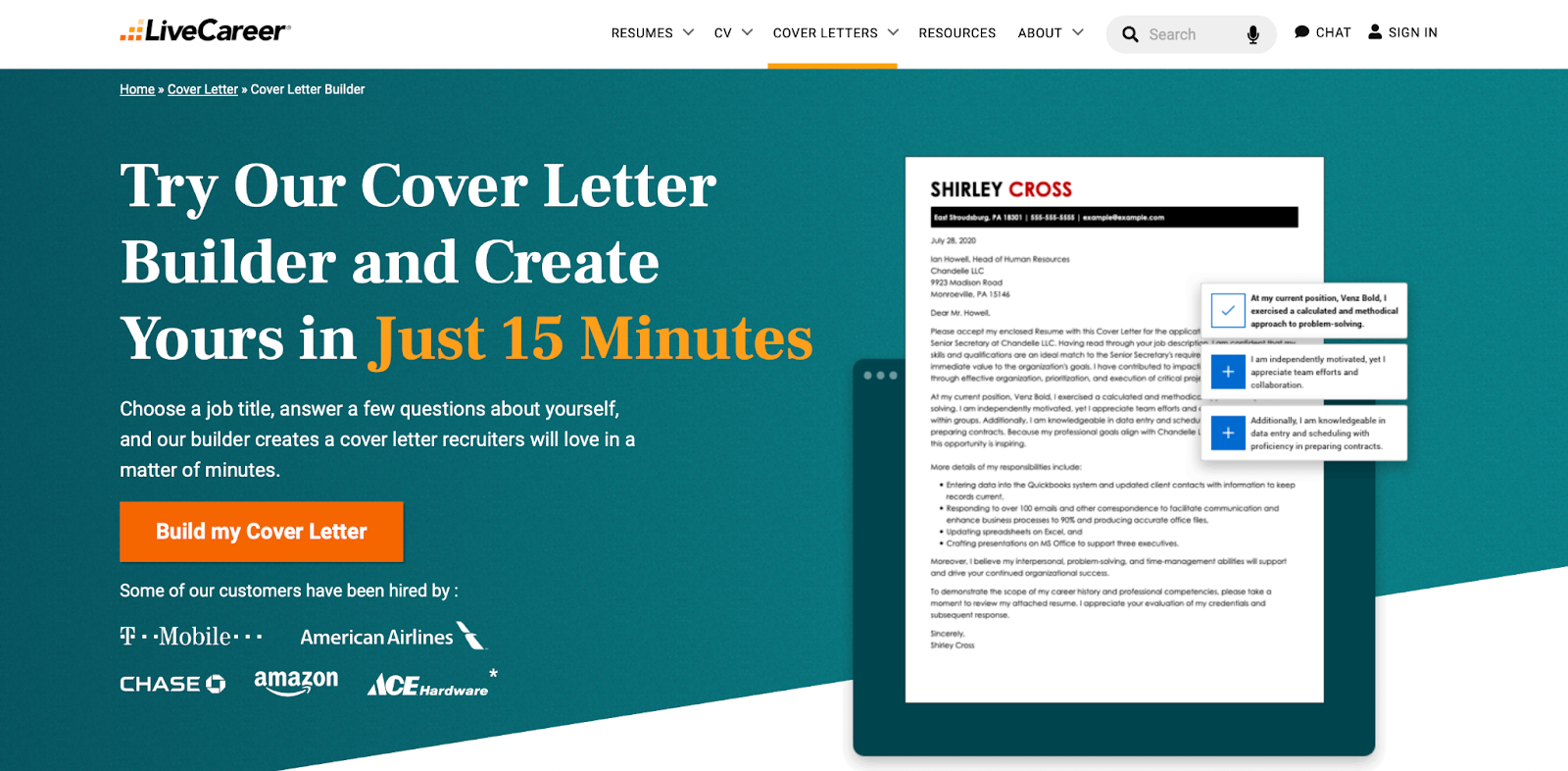 best ai cover letter writer