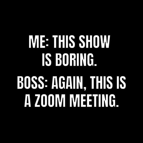 Work meeting memes - Binge watching boring Zoom meetings