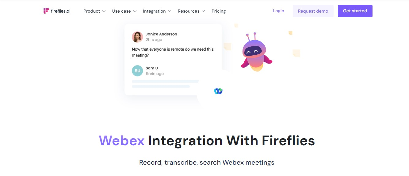 Webex integrations - Fireflies