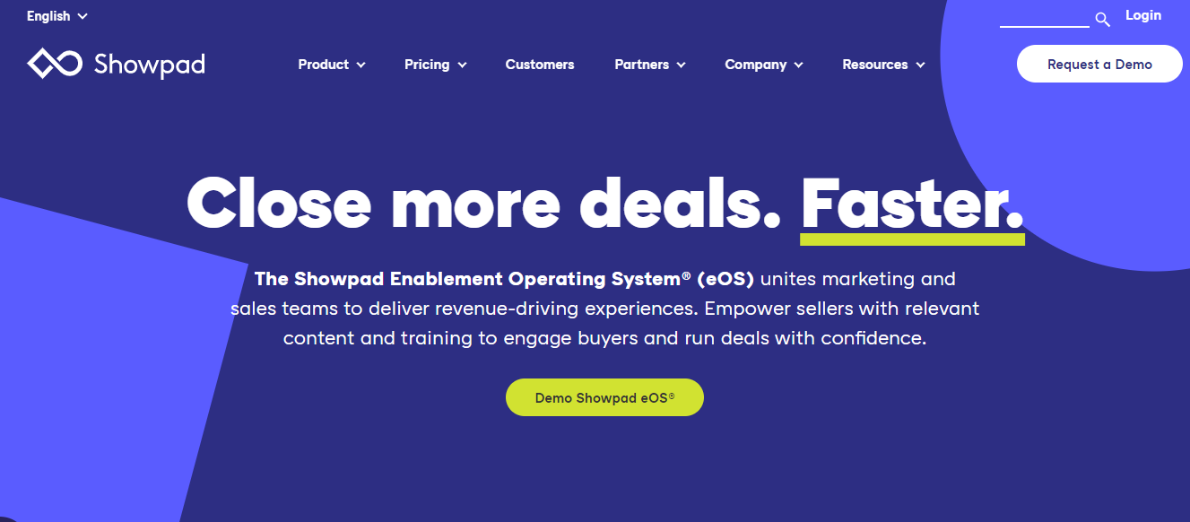 showpad sales enablement tools