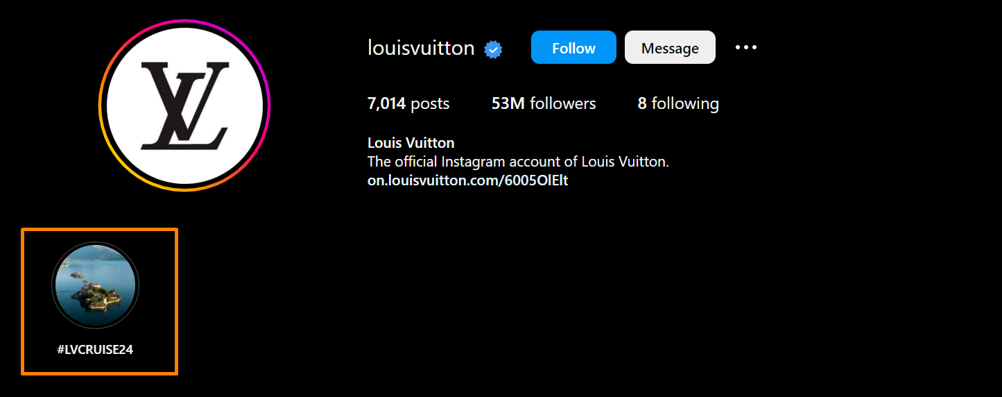 LV Louis Vuitton Designer Instagram highlight cover