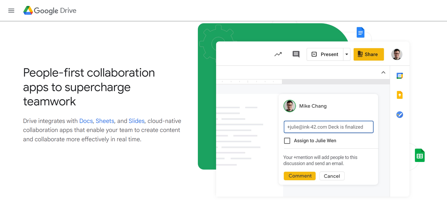 Zoho integrations - Google Drive