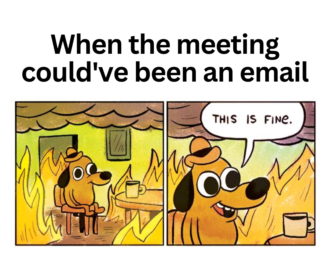 Work meeting memes - Meeting could have been an email