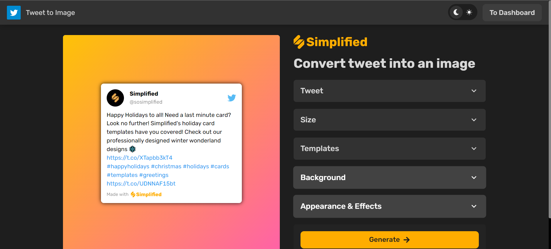 simplified tweet to images simplified tweet to images